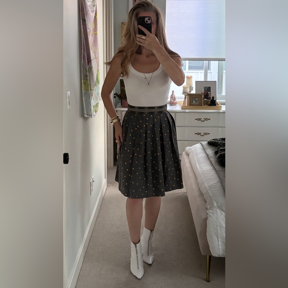 Anthro Plenty by Tracy Reese Pleated Detailed Skirt